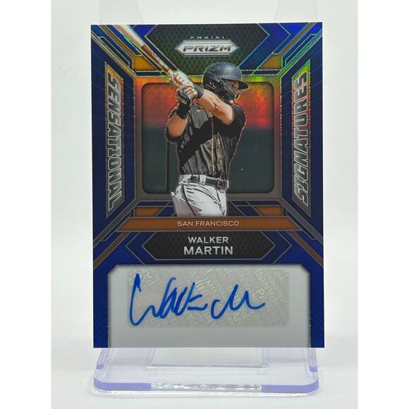 2024 Panini Prizm Walker Martin Sensational Signatures Blue Prizm Auto 29/49 SP - Picture 1 of 2